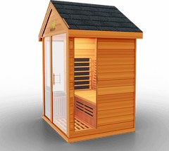 Medical Saunas Nature 7 Outdoor Infrared and Steam Sauna side view