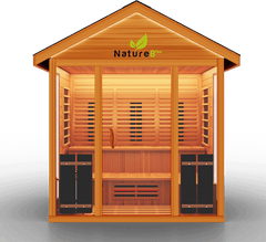 Medical Saunas Nature 8 Plus Outdoor Infrared and Steam Sauna front view