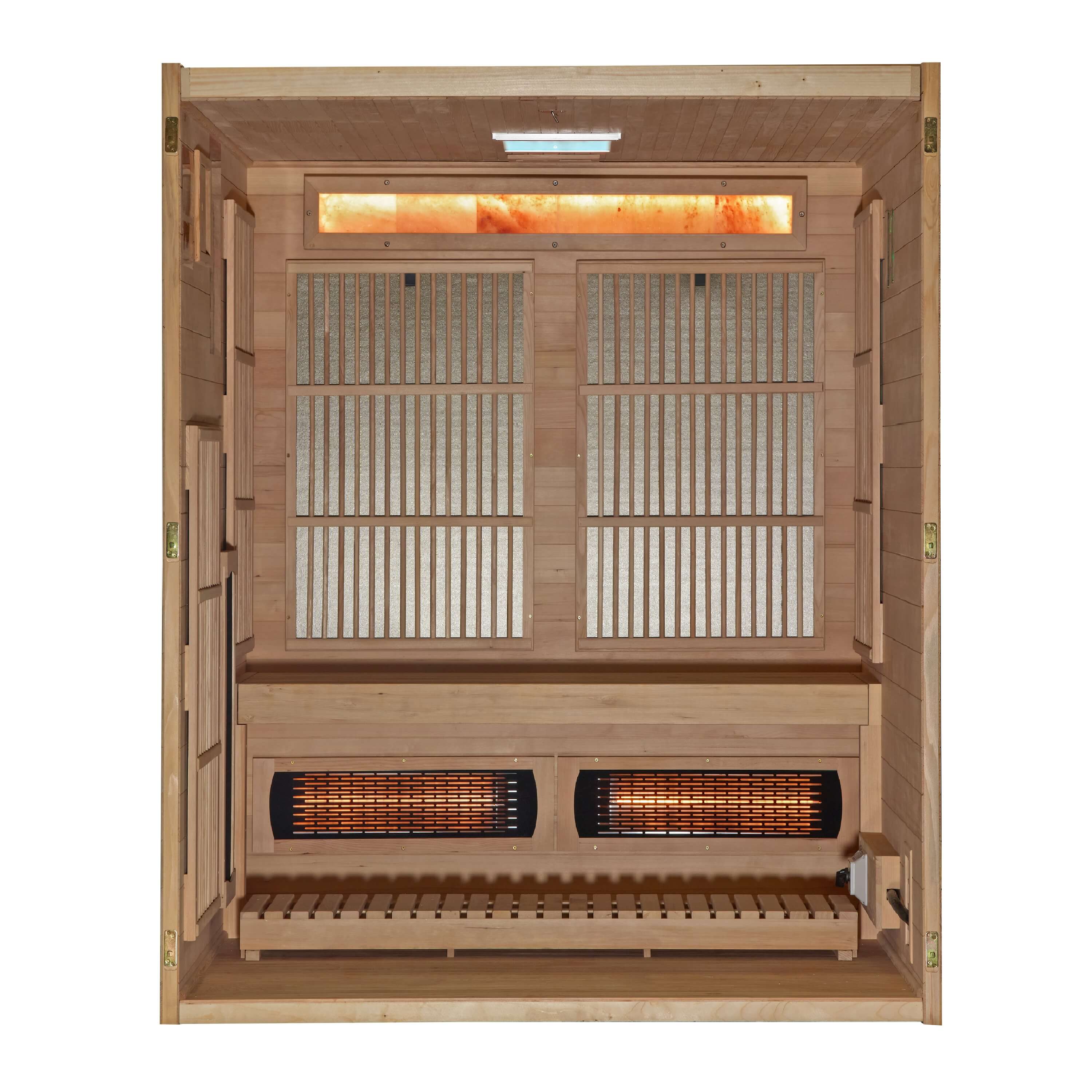 Golden Designs GDI-8330-01 Soria Sauna front view front removed