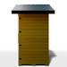 Medical Saunas Nature 6 Outdoor Infrared Sauna right side view square on with half of sloping roof in view