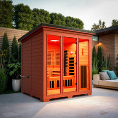 Medical Saunas Nature 8 Plus Outdoor Infrared and Steam Sauna