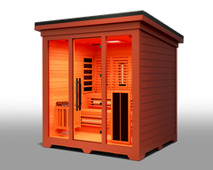 Medical Saunas Nature 8 Plus Outdoor Infrared and Steam Sauna