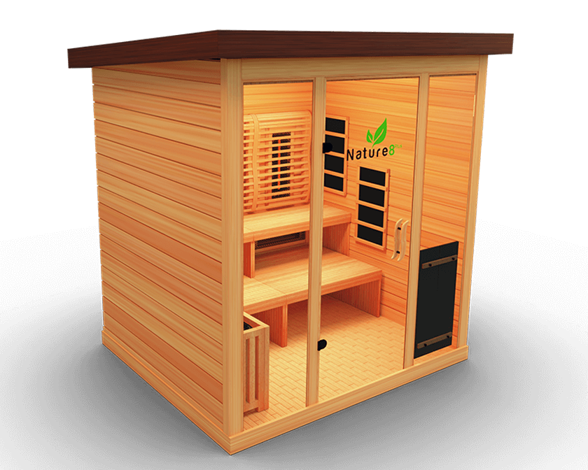 Medical Saunas Nature 8 Plus Outdoor Infrared and Steam Sauna