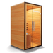 Medical Saunas Traditional 5 Steam Sauna view from the front left corner with limited view of inside and good view of outside left side