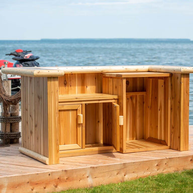 Dundalk Leisurecraft Tropical Paradise Tikibar without roof by the sea