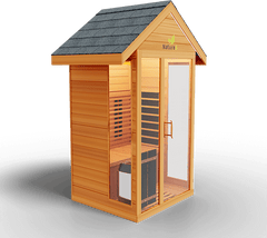 Medical Saunas Nature 5 Outdoor Infrared and Steam Sauna corner image