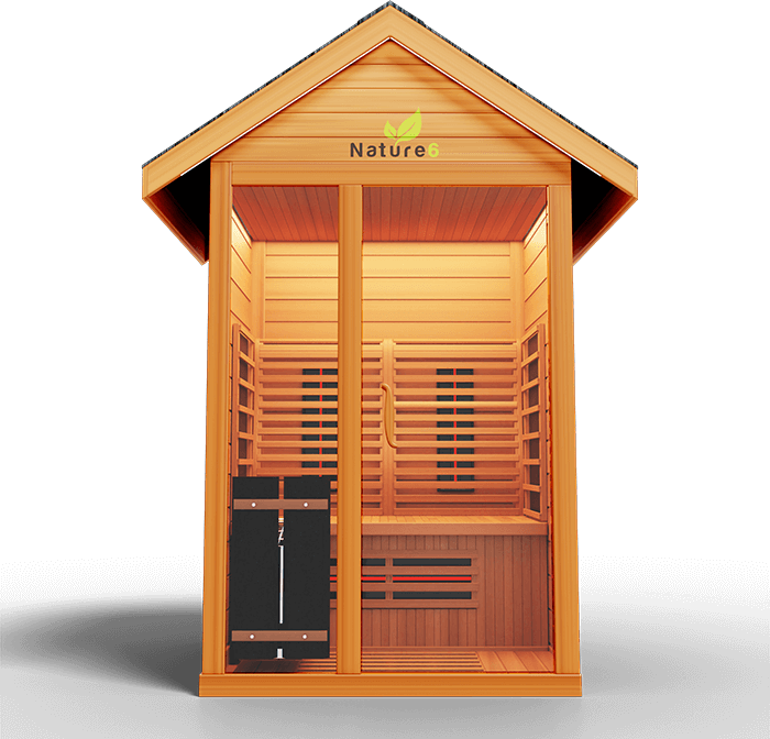 Medical Saunas Nature 6 Outdoor Infrared and Steam Sauna front image