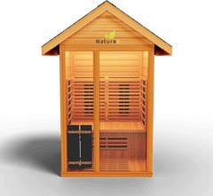 Medical Saunas Nature 6 Outdoor Infrared and Steam Sauna front view