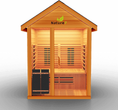 Medical Saunas Nature 7 Outdoor Infrared and Steam Sauna front view