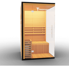 Medical Saunas Traditional 5 Steam Sauna front view angled