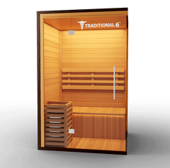 Medical Saunas Traditional 6 Steam Sauna front view angled