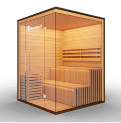 Medical Saunas Traditional 8 Plus Steam Sauna front corner view