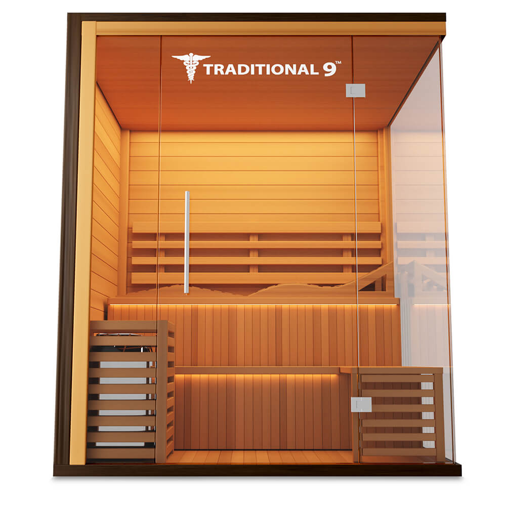 Medical Saunas Traditional 9 Plus Steam Sauna front view